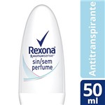 Ficha técnica e caractérísticas do produto Desodorante Antitranspirante Rexona Sem Perfume Rollon Masculino 50ml