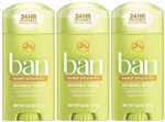 Desodorante Ban Sweet Simplicity Stick Kit com 3 Unidades de 73 G