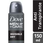 Ficha técnica e caractérísticas do produto Desodorante Dove Aerosol Masculino Invisible Dry 150ml