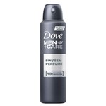 Ficha técnica e caractérísticas do produto Desodorante Dove Aerosol Men Sem Perfume 150ml/89g