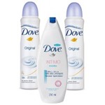 Desodorante Dove Aerosol Original C/ 2 Unidades + Grátis Sabonete Líquido
