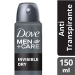 Ficha técnica e caractérísticas do produto Desodorante Dove Men + Care Aerosol Antitranspirante Invisible Dry 150ml