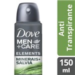 Ficha técnica e caractérísticas do produto Desodorante Dove Men + Care Aerosol Antitranspirante Minerais e Sálvia 150ml