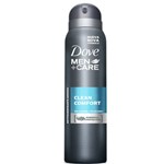 Ficha técnica e caractérísticas do produto Desodorante Dove Men Care Aerosol Clean Comfort Masculino 89g