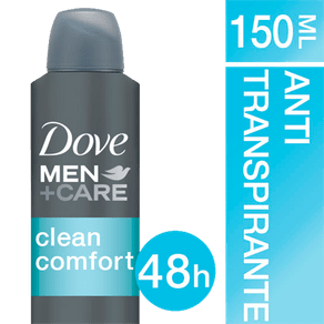 Desodorante Dove Men Aerosol Clean Comfort 150Ml