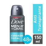 Ficha técnica e caractérísticas do produto Desodorante Dove Men + Care Cuidado Total Aerosol Antitranspirante 48h 150ml