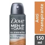 Ficha técnica e caractérísticas do produto Desodorante Dove Men Talco Mineral + Sandalo Aerosol Antitranspirante 48h com 150ml