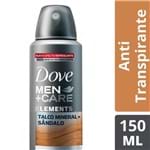 Ficha técnica e caractérísticas do produto Desodorante Dove Men Talco Minerals, Spray 89 Cc