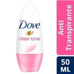 Ficha técnica e caractérísticas do produto Desodorante Femenino Dove Antitranspirante, Clear Tone, Roll- On 50 Cc