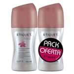 Desodorante Femenino Etiquet Pack 2 Unid, 60 G C/u, Roll-On, Clásico