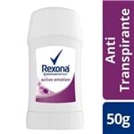 Ficha técnica e caractérísticas do produto Desodorante Femenino Rexona 50 G, Barra, Active Emotion