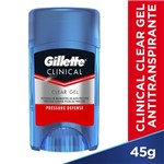 Ficha técnica e caractérísticas do produto Desodorante Gillette Clear Gel Clinical Pressure Defense 45g