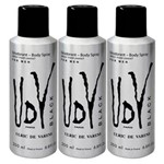 Ficha técnica e caractérísticas do produto Desodorante - Kit Ulrich de Varens - 3x Body Spray UDV Black Kit