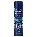 Ficha técnica e caractérísticas do produto Desodorante Masculino Aerosol Nivea Active Dry Fresh 150ml