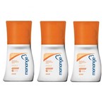 Desodorante Monange Roll On Energizante Feminino 60ml 3 Unidades