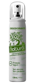 Ficha técnica e caractérísticas do produto Desodorante Natural com Extratos de Camomila e Erva Cidreira 120ml - Orgânico Natural