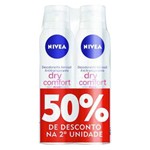Ficha técnica e caractérísticas do produto Desodorante Nivea Aerosol Dry Fem L2 P50% 2 Unidades