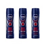 Ficha técnica e caractérísticas do produto Desodorante Nivea Aerosol Dry Masculino 150ml 3 Unidades - NIVEA