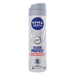 Ficha técnica e caractérísticas do produto Desodorante Nivea Aerosol Silver Protect Antibacteriano Men - 150ml