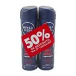 Ficha técnica e caractérísticas do produto Desodorante Nivea For Men Dry Impact Plus Aerosol Antitranspirante 48h com 2 Unidades de 150ml Cada + 50% Desconto na 2ª Unidade