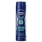 Ficha técnica e caractérísticas do produto Desodorante Nivea For Men Fresh Active Aerosol 24h com 150ml