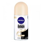 Ficha técnica e caractérísticas do produto Desodorante Nivea Invisible Black White Toque de Seda Roll-on Antitranspirante 48h com 50ml