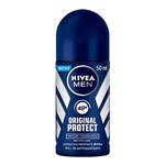 Ficha técnica e caractérísticas do produto Desodorante Nivea Men Original Protect Roll-on Antitranspirante 48h com 50ml