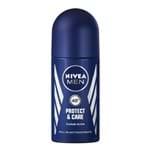 Ficha técnica e caractérísticas do produto Desodorante Nivea Men Protect & Care Roll On 50 Ml