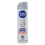 Ficha técnica e caractérísticas do produto Desodorante Nivea Men Silver Protect Antibacteriano Aerosol Antitranspirante 48h 150ml