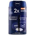 Ficha técnica e caractérísticas do produto Desodorante Nivea Protect & Care, 150 Ml, 2 Unid