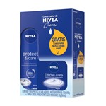 Ficha técnica e caractérísticas do produto Desodorante Nivea Protect & Care Aerossol 150ml Gratis Sabonete Creme Care 90g