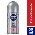 Ficha técnica e caractérísticas do produto Desodorante Nivea Roll On Silver Protect Masculino 50ml