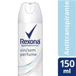 Ficha técnica e caractérísticas do produto Desodorante Rexona Aero Sem Perfume 90g/150ml