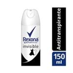 Ficha técnica e caractérísticas do produto Desodorante Rexona Aerosol Feminino Invisible 150ml