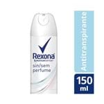 Ficha técnica e caractérísticas do produto Desodorante Rexona Aerosol Feminino Sem Perfume 150ml