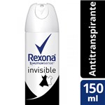Ficha técnica e caractérísticas do produto Desodorante Rexona Aerosol Invisible Feminino 150ml - Unilever