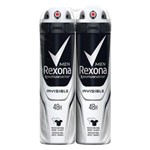 Ficha técnica e caractérísticas do produto Desodorante Rexona Aerosol Invisible Men 150ml (12 Unidades)