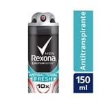 Ficha técnica e caractérísticas do produto Desodorante Rexona Aerosol Masculino Antibacterial Fresh 150ml