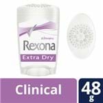 Ficha técnica e caractérísticas do produto Desodorante Rexona Clinical Woman Creme Extra Dry 48g