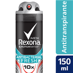 Ficha técnica e caractérísticas do produto Desodorante Rexona Men Antibacterial Fresh 150ml/90g (aerosol)