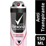 Ficha técnica e caractérísticas do produto Desodorante Rexona Men Spray Antibacterial + Invisible 150 Ml