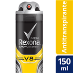 Ficha técnica e caractérísticas do produto Desodorante Rexona Men V8 150ml/90g (Aerosol)