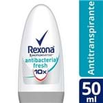 Ficha técnica e caractérísticas do produto Desodorante Rexona Roll-On Feminino Antibacteriano Fresh 50ml