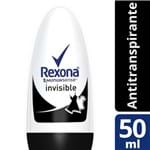 Ficha técnica e caractérísticas do produto Desodorante Rexona Roll On Feminino Invisible 50ml
