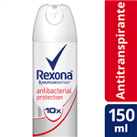 Ficha técnica e caractérísticas do produto Desodorante Rexona Women Antibacterial Protection 150ml/90g (aerosol)