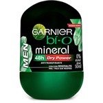 Ficha técnica e caractérísticas do produto Desodorante Roll-on Bí-O Mineral Dry Power Masculino 50ml - Garnier