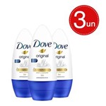 Ficha técnica e caractérísticas do produto Desodorante Roll On Dove 50ml - 3 Unidades