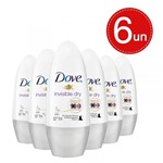 Ficha técnica e caractérísticas do produto Desodorante Roll On Dove Invisible Dry 50ml Leve 6 Pague 4