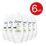 Ficha técnica e caractérísticas do produto Desodorante Roll On Dove Sem Perfume 50ml - 6 Unidades