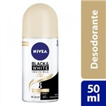 Ficha técnica e caractérísticas do produto Desodorante Roll-On Feminino Nivea Black White Invisible Toque de Seda 50ml